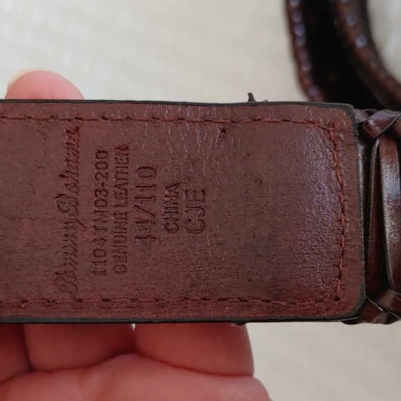 💚Men's Tommy Bahama Genuine Woven Leather Belt - Picture 6 of 6